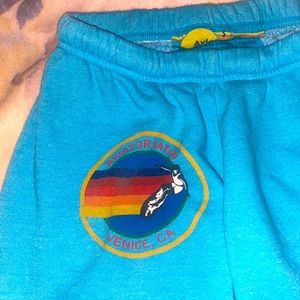 aviator nation sweatpants size small blue🩵💙